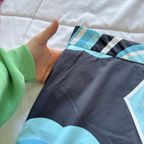 Bogner Tennis Golf Skort Skirt Blue Geometric Stretch Womens Size 12 Outdoor - Picture 4 of 9